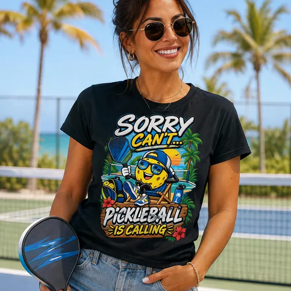 Sorry Can't Pickleball Is Calling Funny Player lifestyle mockup