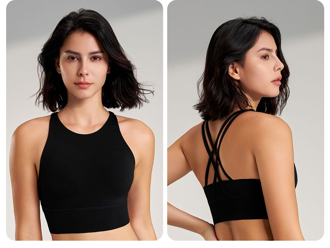 KAVOMAZ classic sports bra back view